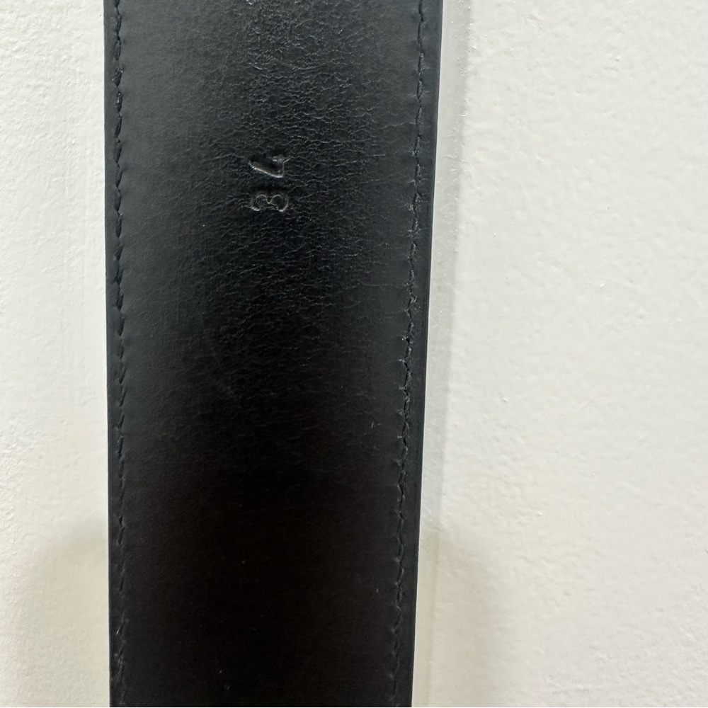 Authentic Salvatore Ferragamo black leather belt, size 34. - Picture 3 of 6